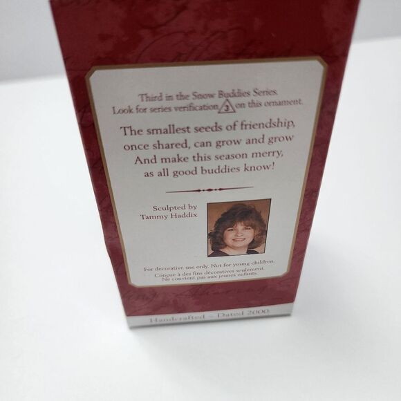 Hallmark Keepsake Christmas Ornament of Snowman from the Snowbabies Collection - Picture 3 of 6